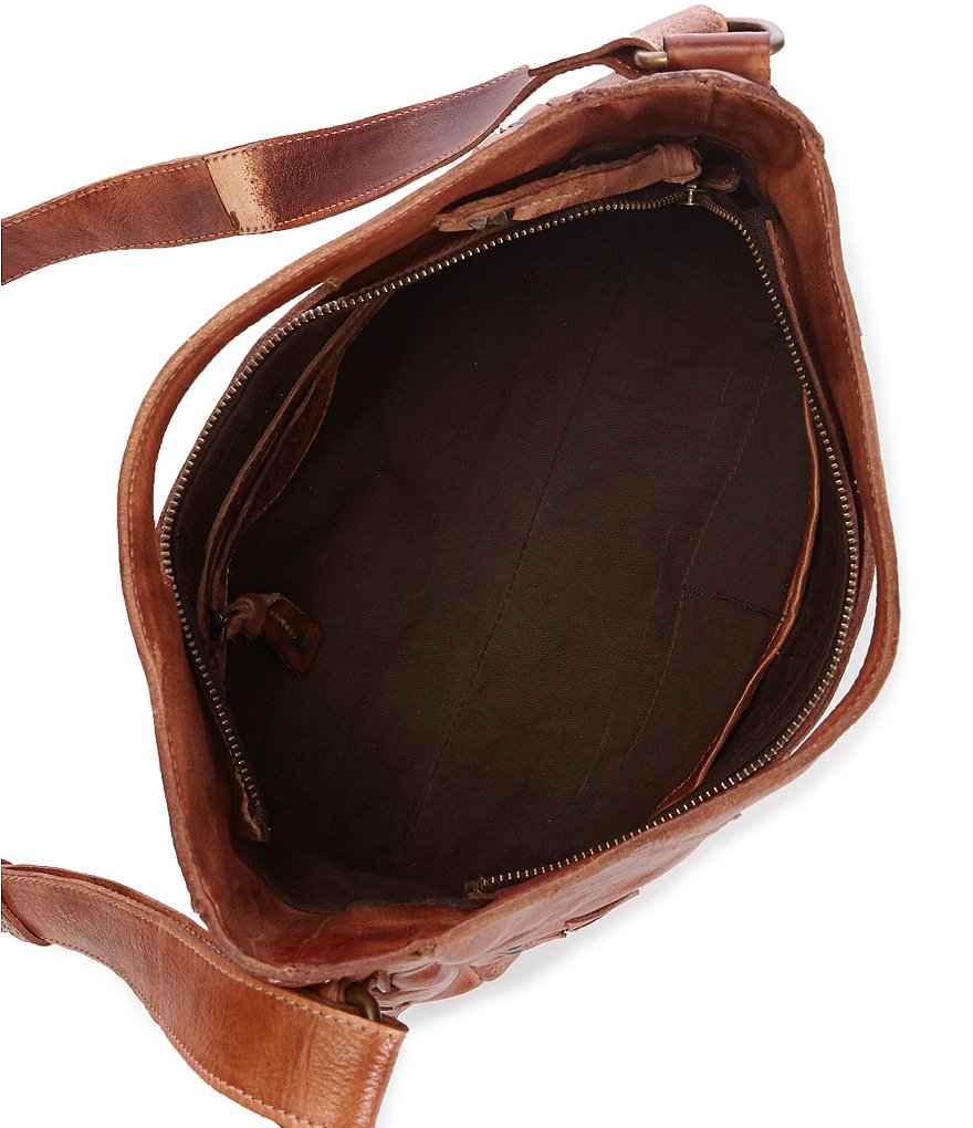 Bed Stu Orchid Studded Woven Satchel Bag