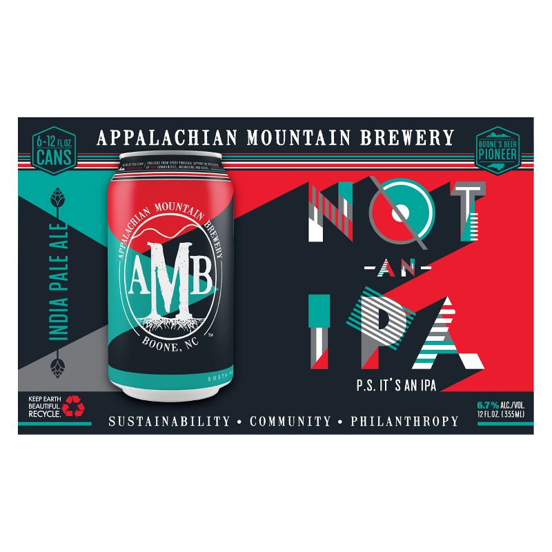 Appalachian Mountain Not an IPA Beer - 6pk/12 fl oz Cans