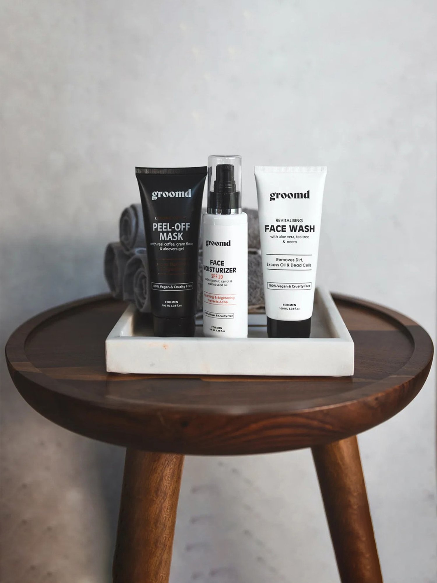 Ustraa Power Face Wash & Hair Growth Vitalizer Combo Set