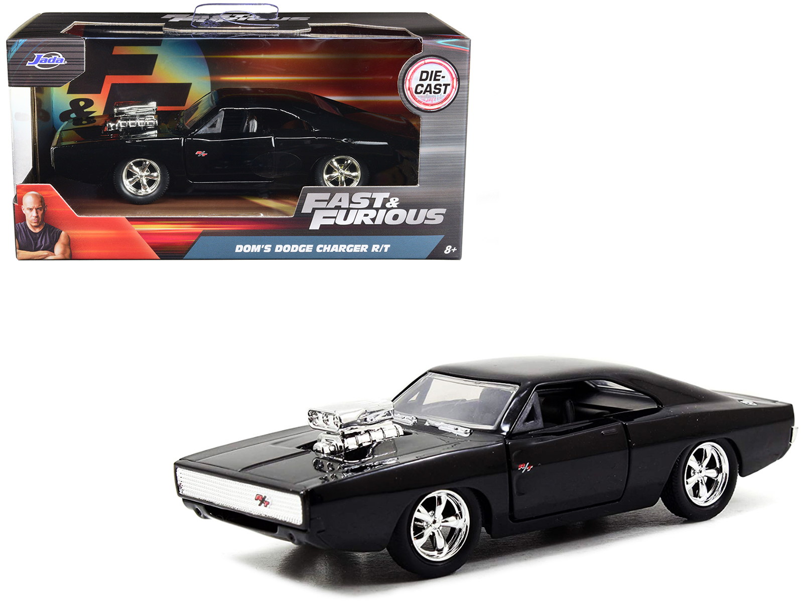 2021 Dodge Charger SRT Hellcat Gray Metallic "Fast X" (2023) Movie "Fast & Furious" Series 1/24 Diecast Model Car by Jada