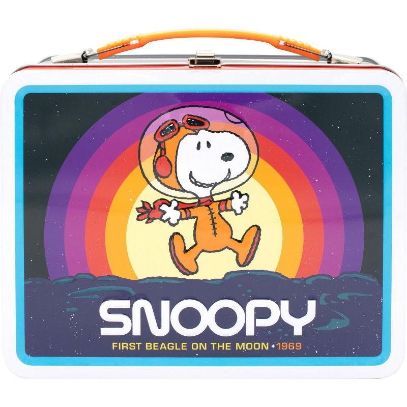 NMR Distribution Peanuts Snoopy In Space Retro Style Tin Tote