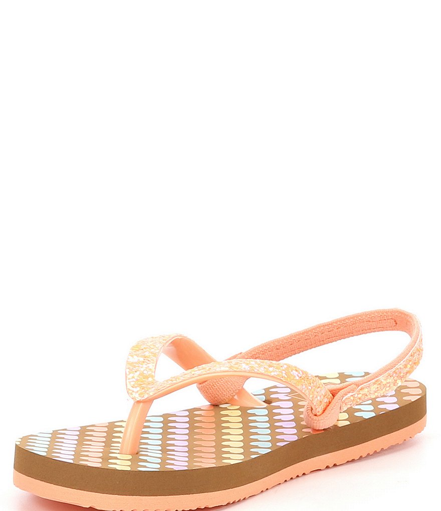 Reef Girls' Little Stargazer Mini Heart Flip Flops (Toddler)
