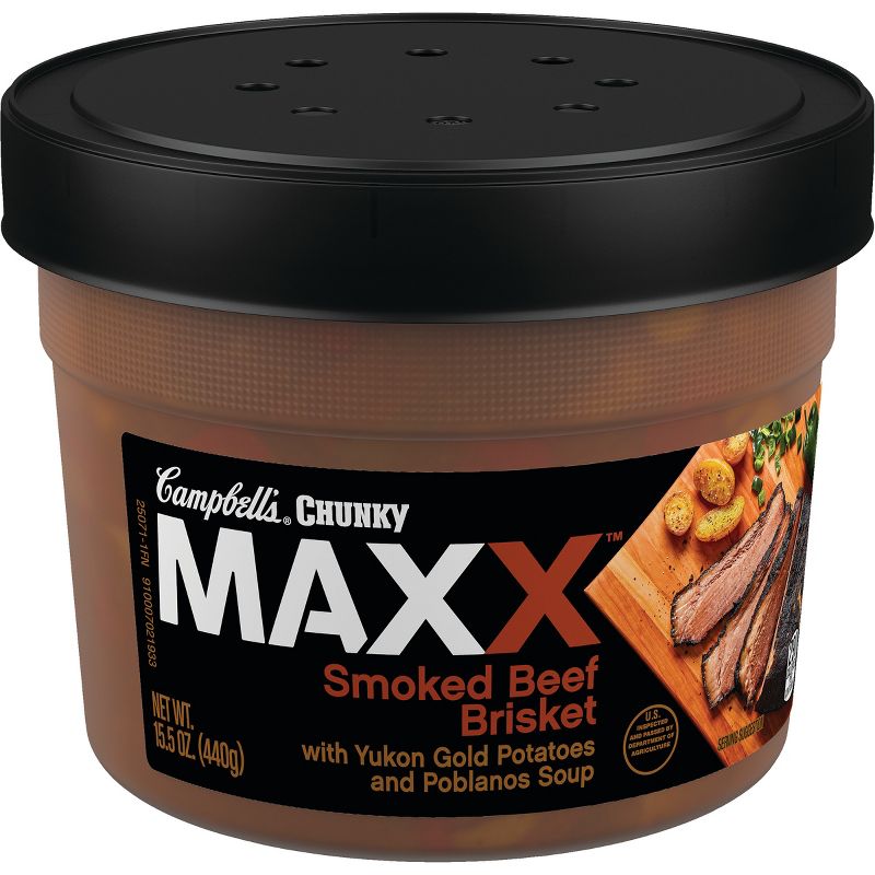Campbell's Chunky MAXX Smoked Beef Brisket with Yukon Gold Potatoes and Poblanos Soup - 15.5oz