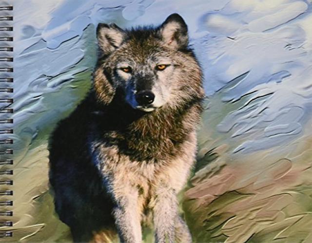 3dRose LLC db_3938_1 Drawing Book, 8 by 8-Inch, "Wolf"