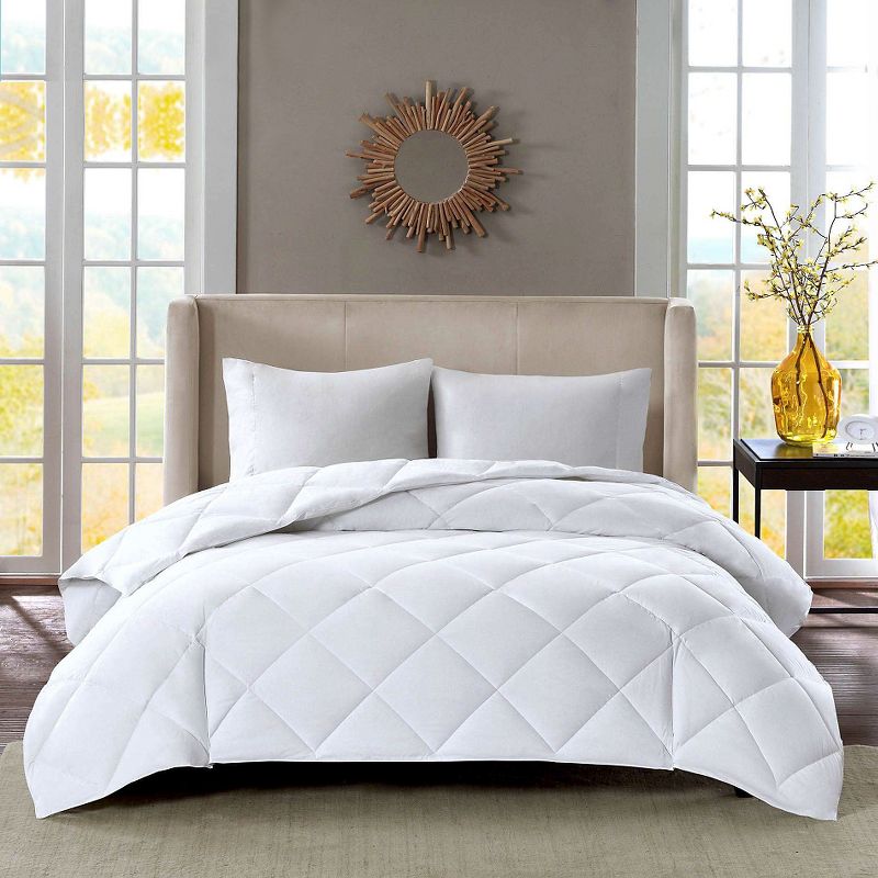 Microfiber Down Comforter (King) White - Kathy Ireland