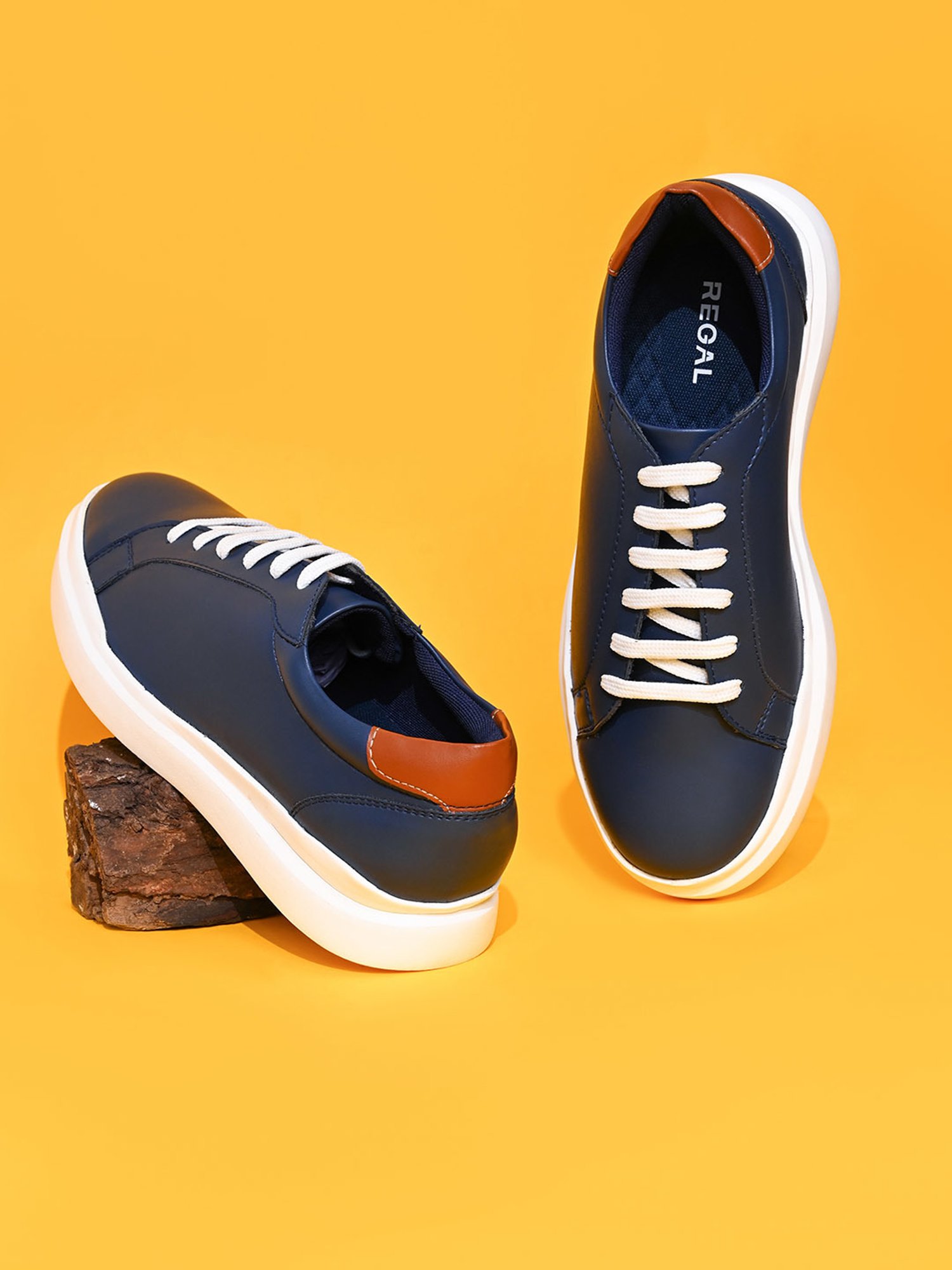 Regal Men's Navy Casual Sneakers