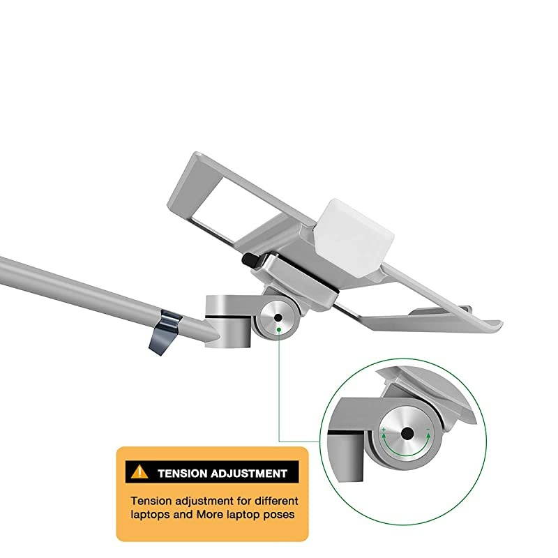 Stand for Laptop,Sofa Side Table Slide Under,Aluminum Height Adjustable Table for Bed and Couch,Snack Table.