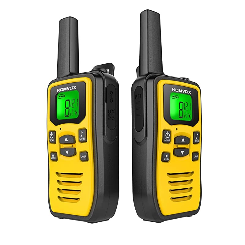 Walkie Talkies for Adults Long Range Handheld Two Way Radio 2 Way Radio Survival Gear Equipment 22 Channels 121 Privacy Codes VOX Scan Alert + LED Flashlight for Camping