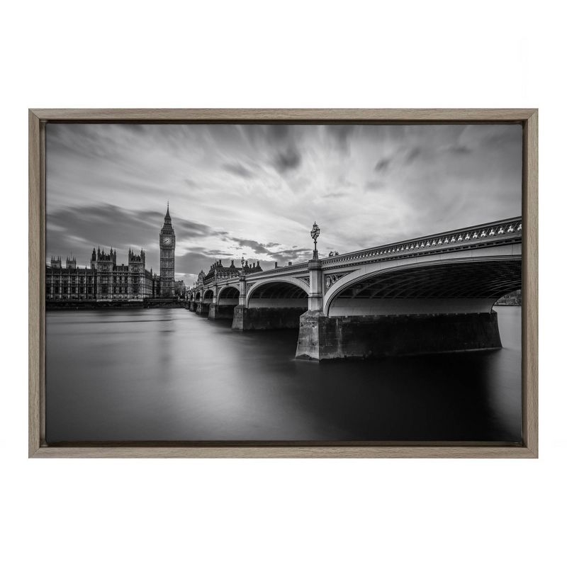 23" x 16" Westminster Serenity Framed Canvas Wall Art - Amanti Art