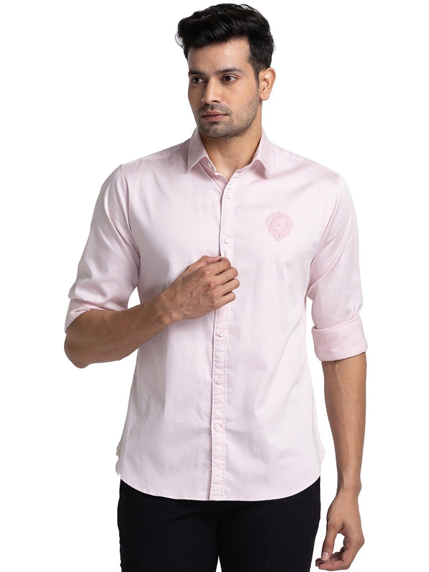 Raymond Pink Slim Fit Shirt