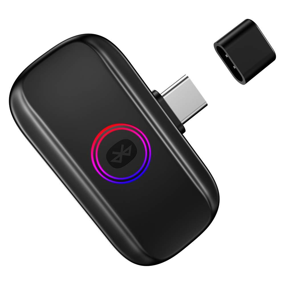 GameSir R3 Bluetooth Audio Adapter Low Latency, Enabling Switch to be Connected to Bluetooth Headset or Speaker, Support GameSir VX, Portable Bluetooth Audio Adapter