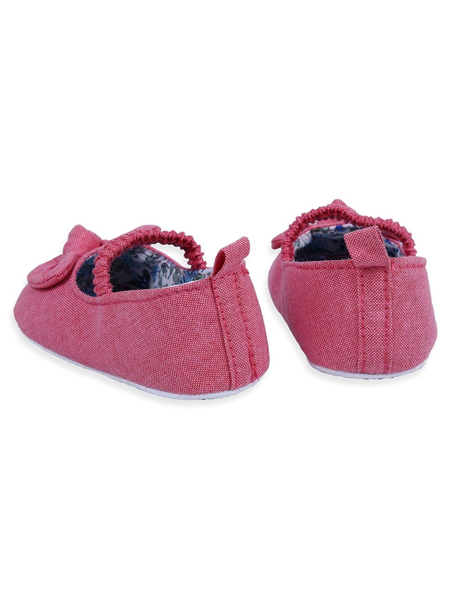 Baby Moo Kids Peach & Blue Mary Jane Shoes