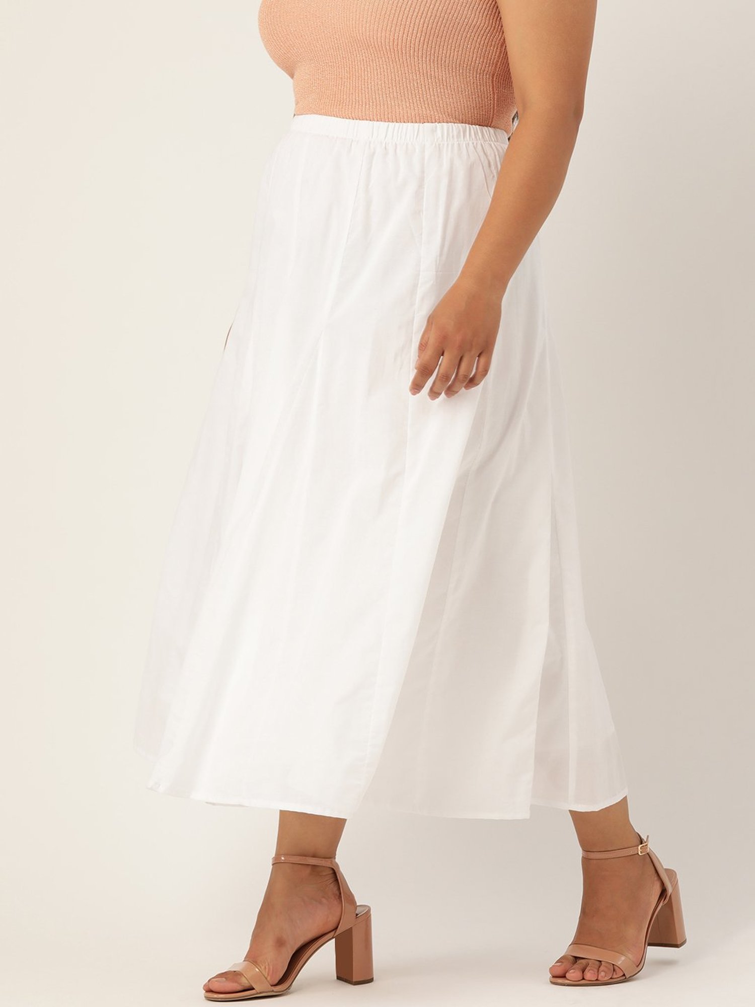 theRebelinme White Maxi Skirt