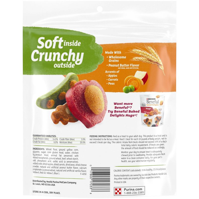 Beneful Baked Delights Snackers Peanut Butter Dog Treats - 22oz