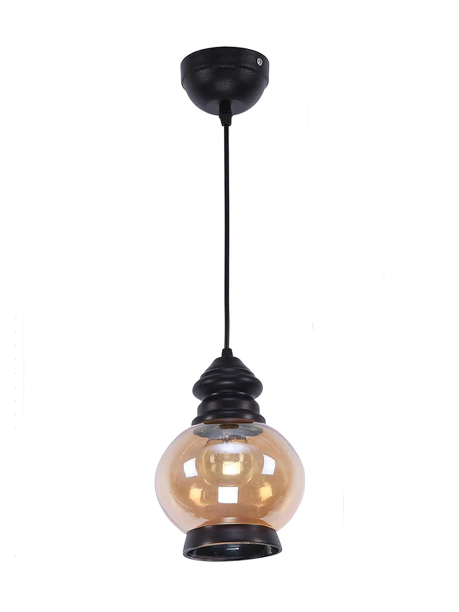 DecorativeRay Copper & Black Hanging Light - Set of 1