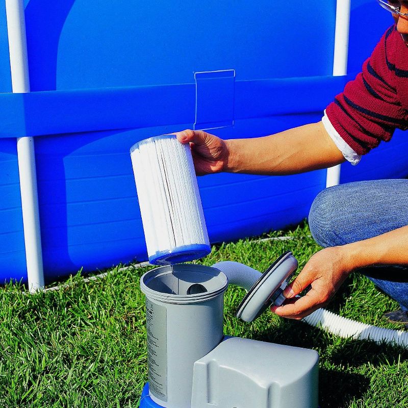 Bestway Pool Filter Replacement Cartridge (6) + Above Ground Pool Filter Pump