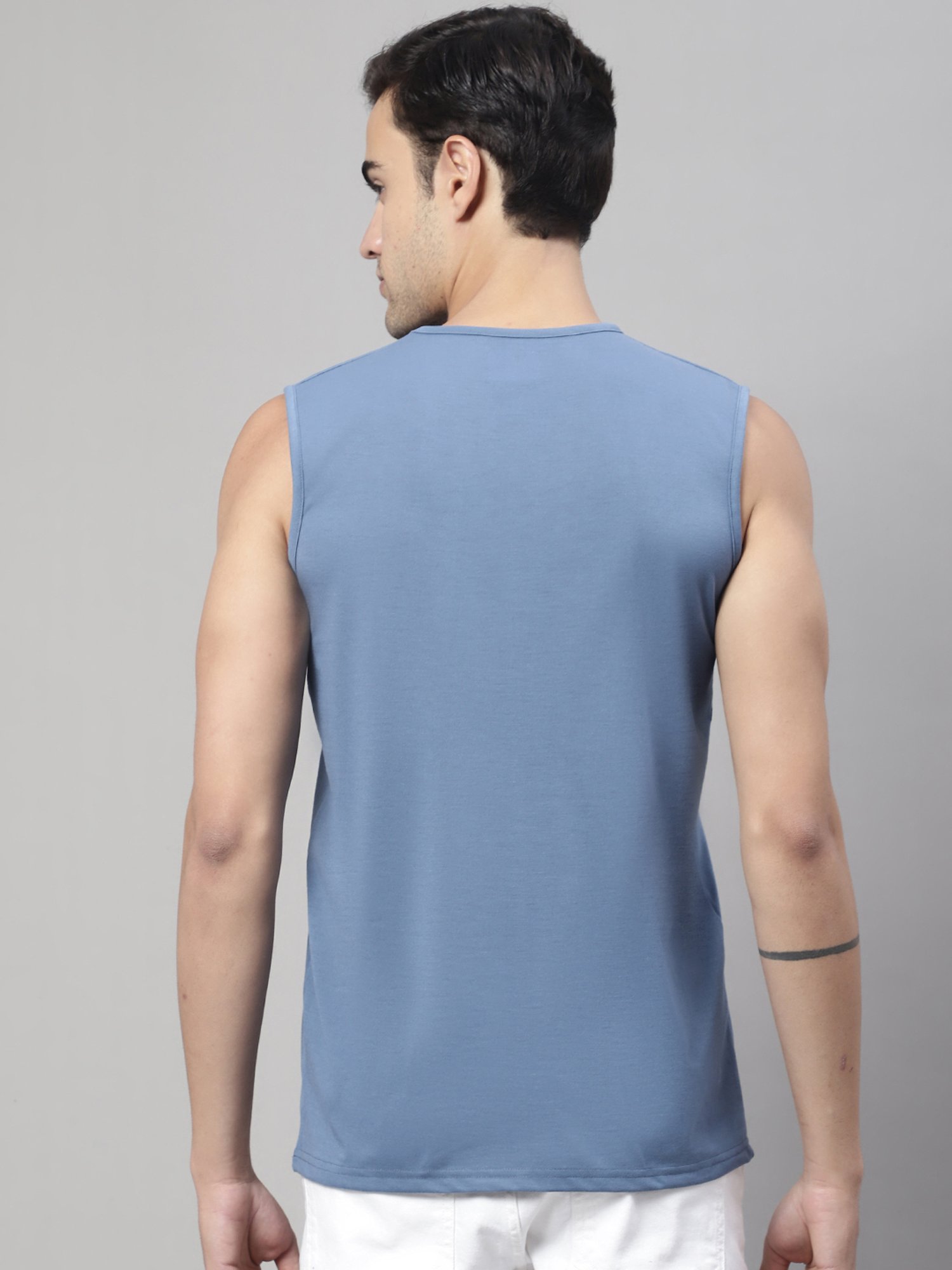 Vimal Jonney Multicolor Regular Fit Sleeveless Lounge T-Shirt - Pack of 3