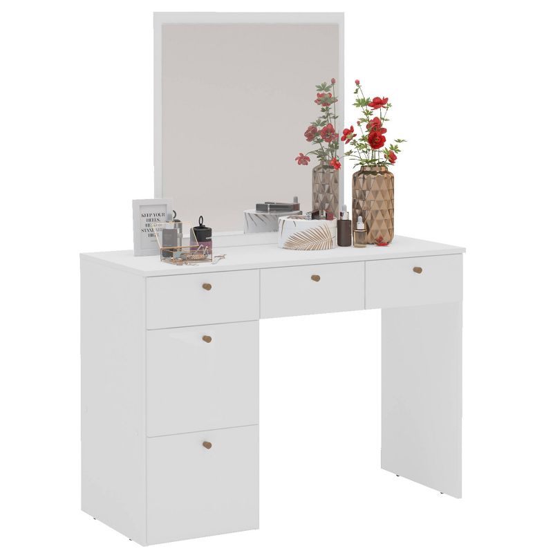 Dallas Vanity with Mirror White - Chique