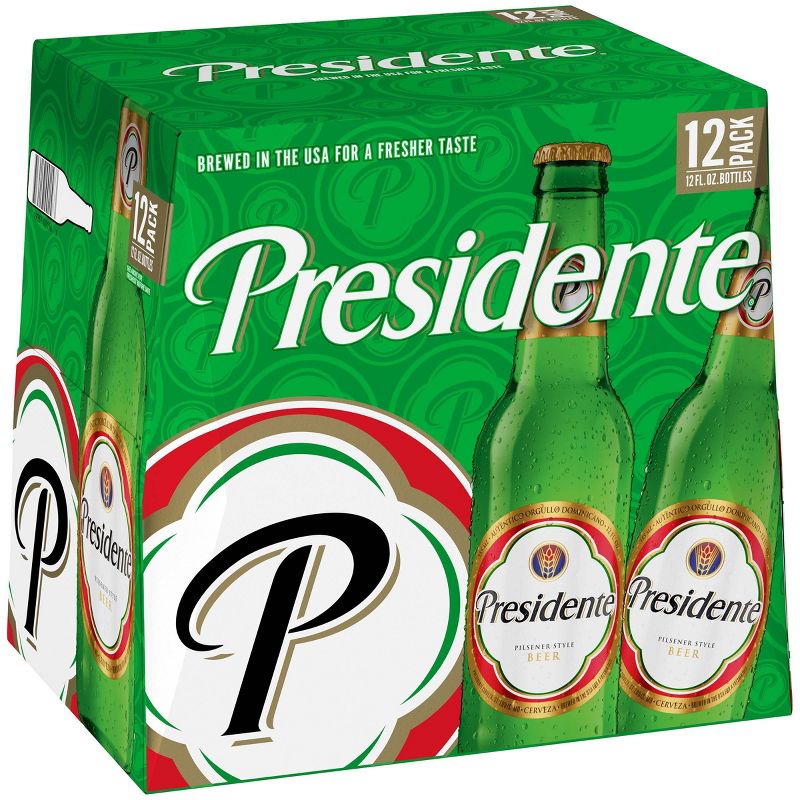 Presidente Pilsner Style Beer - 12pk/12 fl oz Bottles