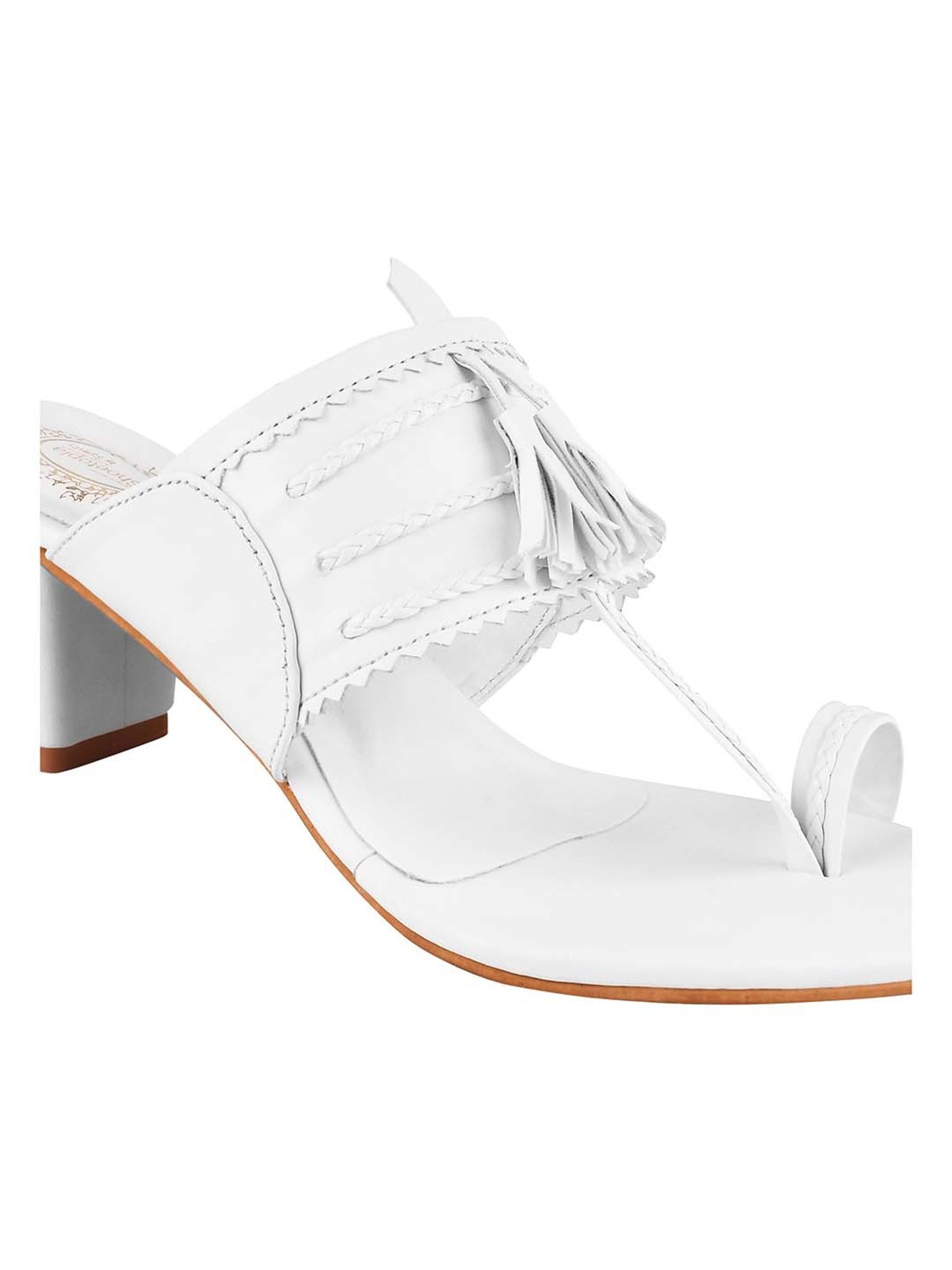 Shoetopia Kids White Toe Ring Sandals