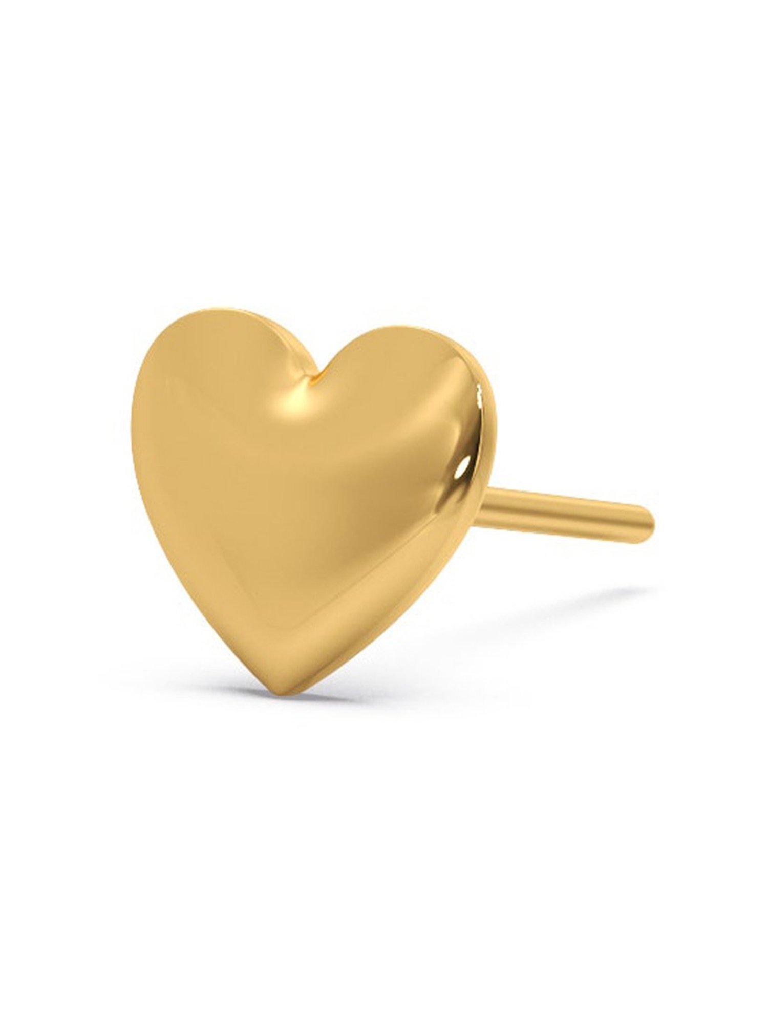 Candere by Kalyan Jewellers 18K Heart Shape Stud Earrings
