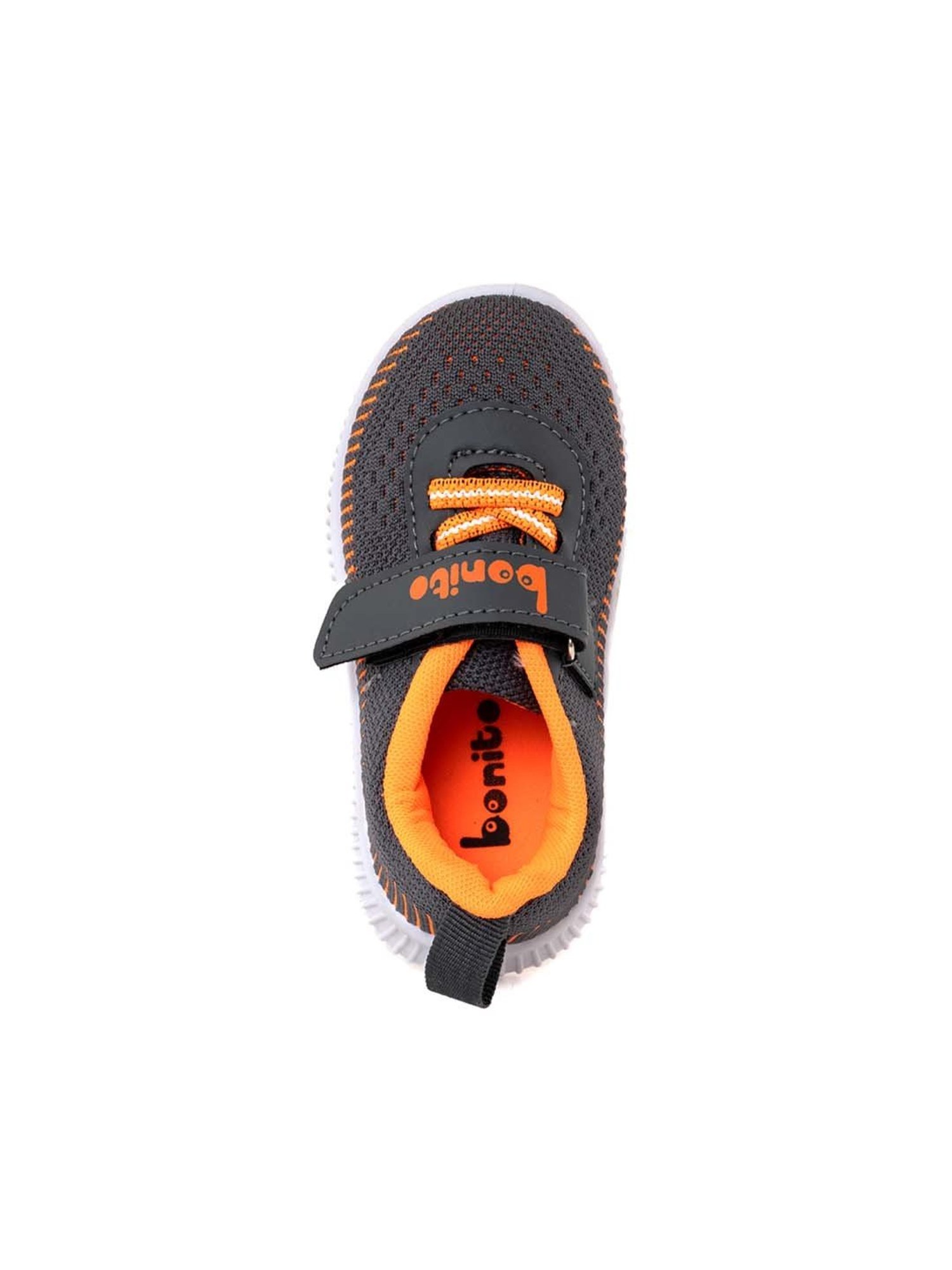 Khadim Kids Grey & Orange Walking Shoes