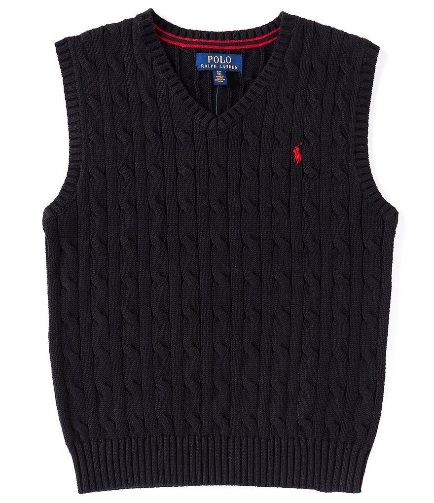 Polo Ralph Lauren Big Boys 8-20 Cable-Knit Sweater Vest