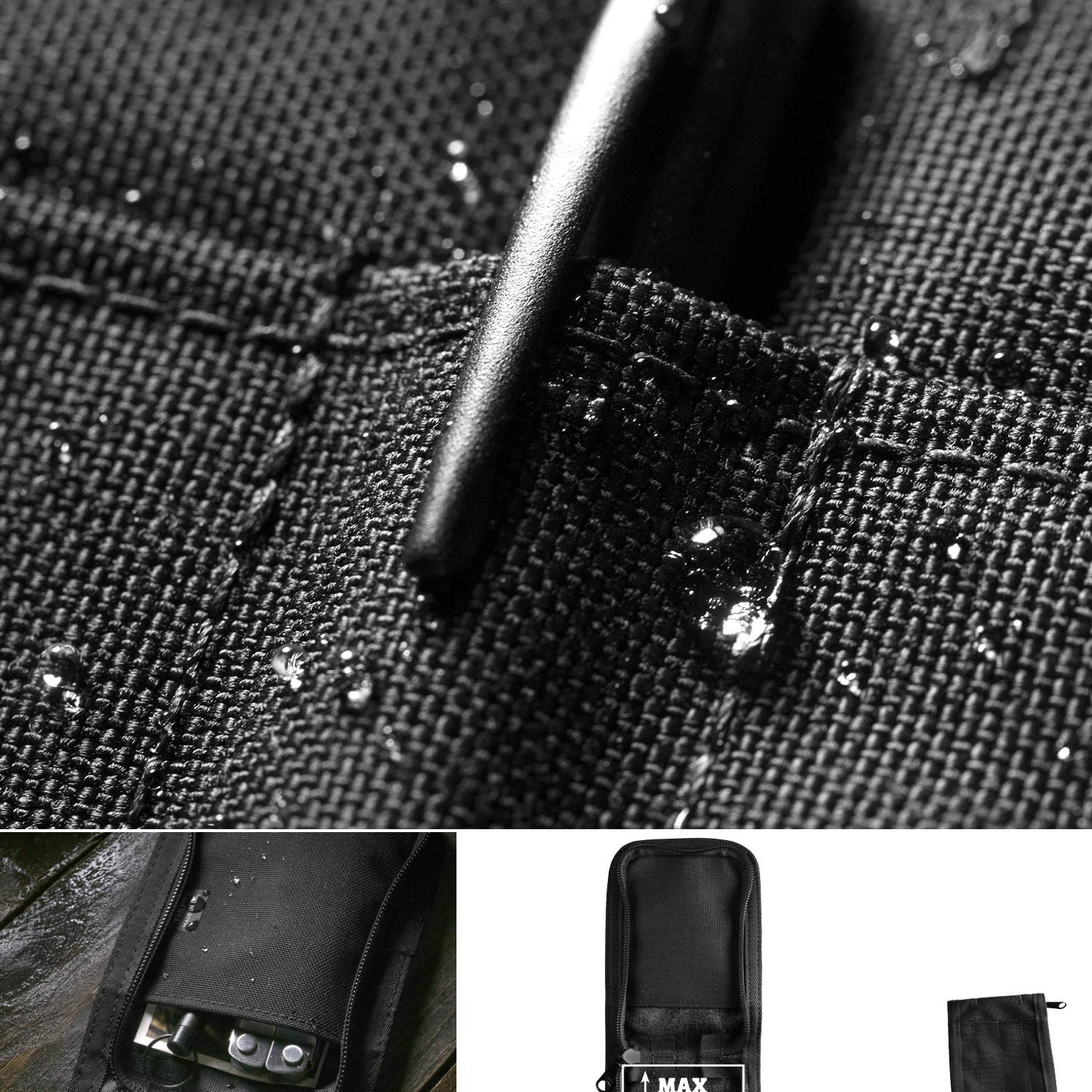 RITE IN THE RAIN C935B Notebook Cover,Cordura,Fits 3x5,Black