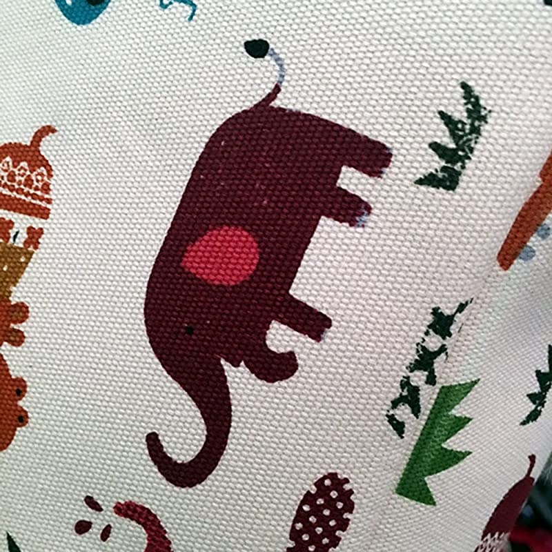 Storage Basket Collapse Canvas Fabric Cartoon Nursery Hamper with Handles for Organizing HomeKitchenKids ToyOfficeClosetShelf BasketsZoo