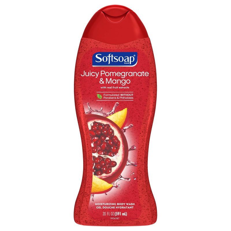 Softsoap Body Wash Pomegranate & Mango - 20 fl oz/4ct