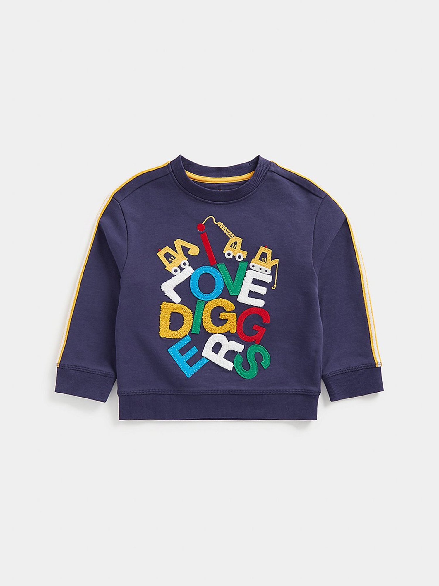 Mothercare Kids Navy Applique Full Sleeves Sweatshirt