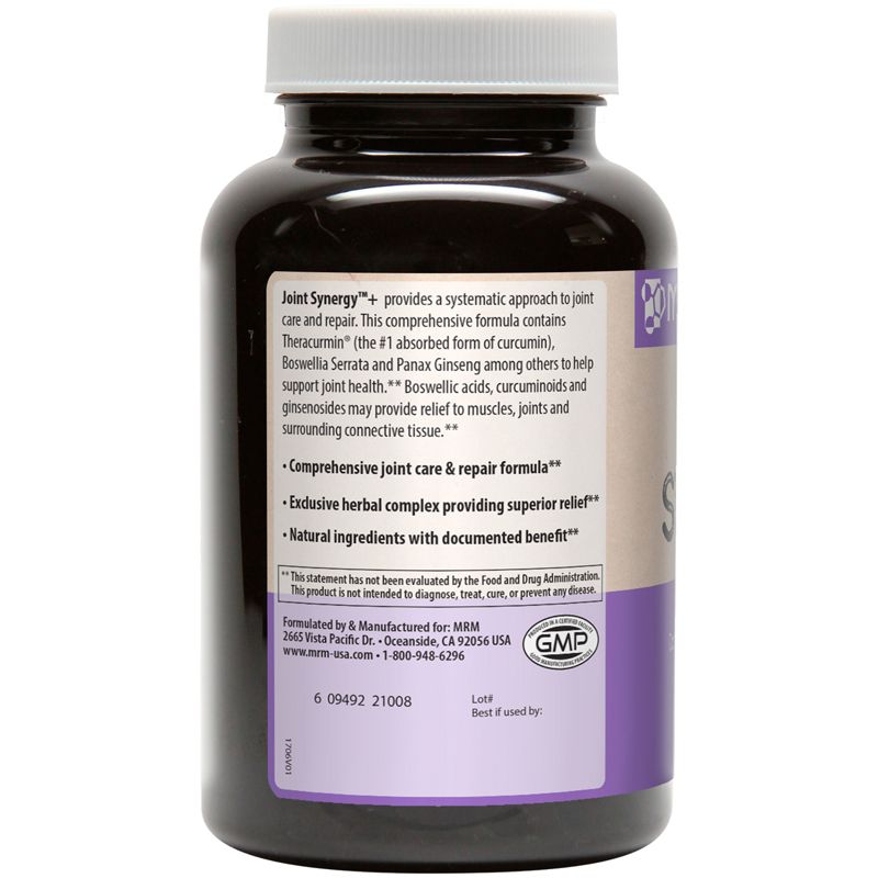 MRM Joint Synergy +, 120 Capsules, Dietary Supplements