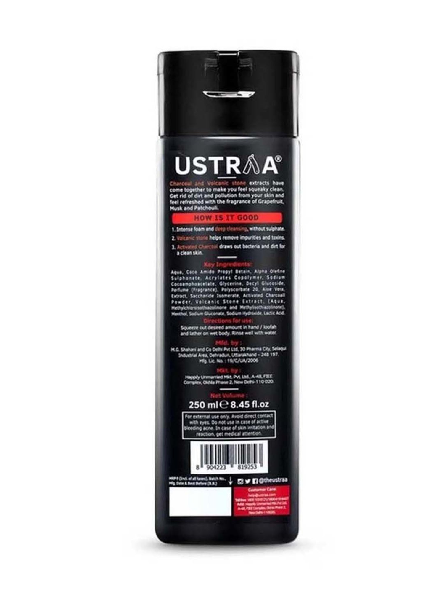 Ustraa Power Face Wash & Hair Growth Vitalizer Combo Set