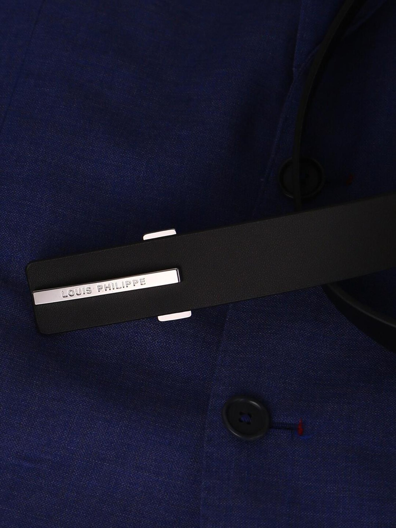 Peter England Red Canvas Solid Waist Belt for Men