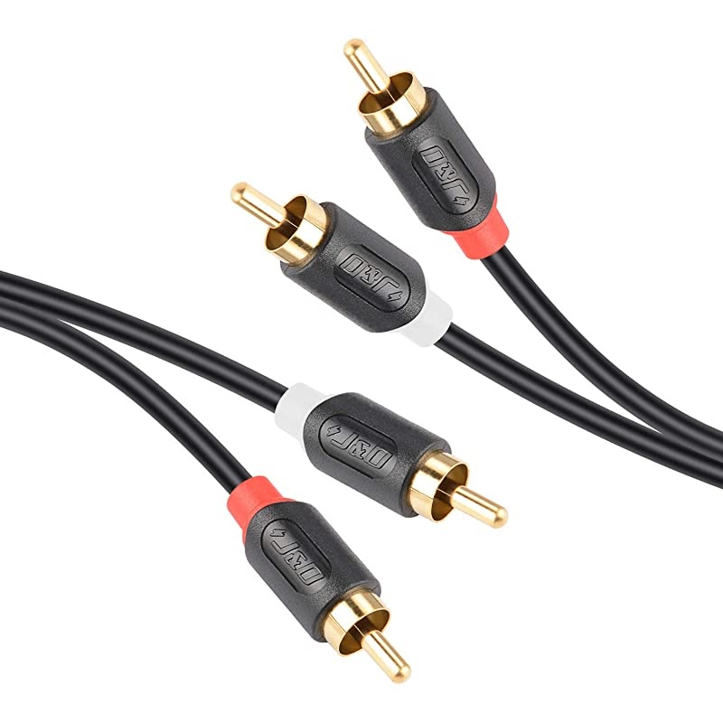 2RCA to 2RCA Cable RCA Cable GoldPlated Audiowave Series 2 RCA Male to 2 RCA Male Stereo Audio Cable 3 Feet