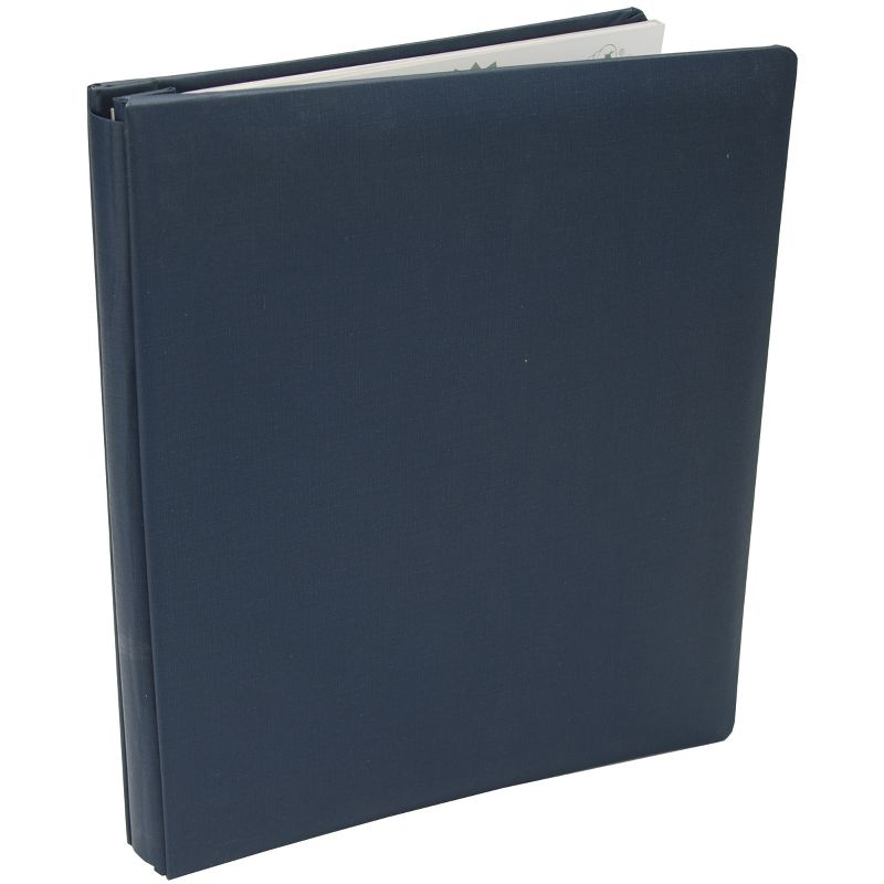 Pioneer Family Treasures Fabric Post Bound Album 8.5"X11"-Navy Blue