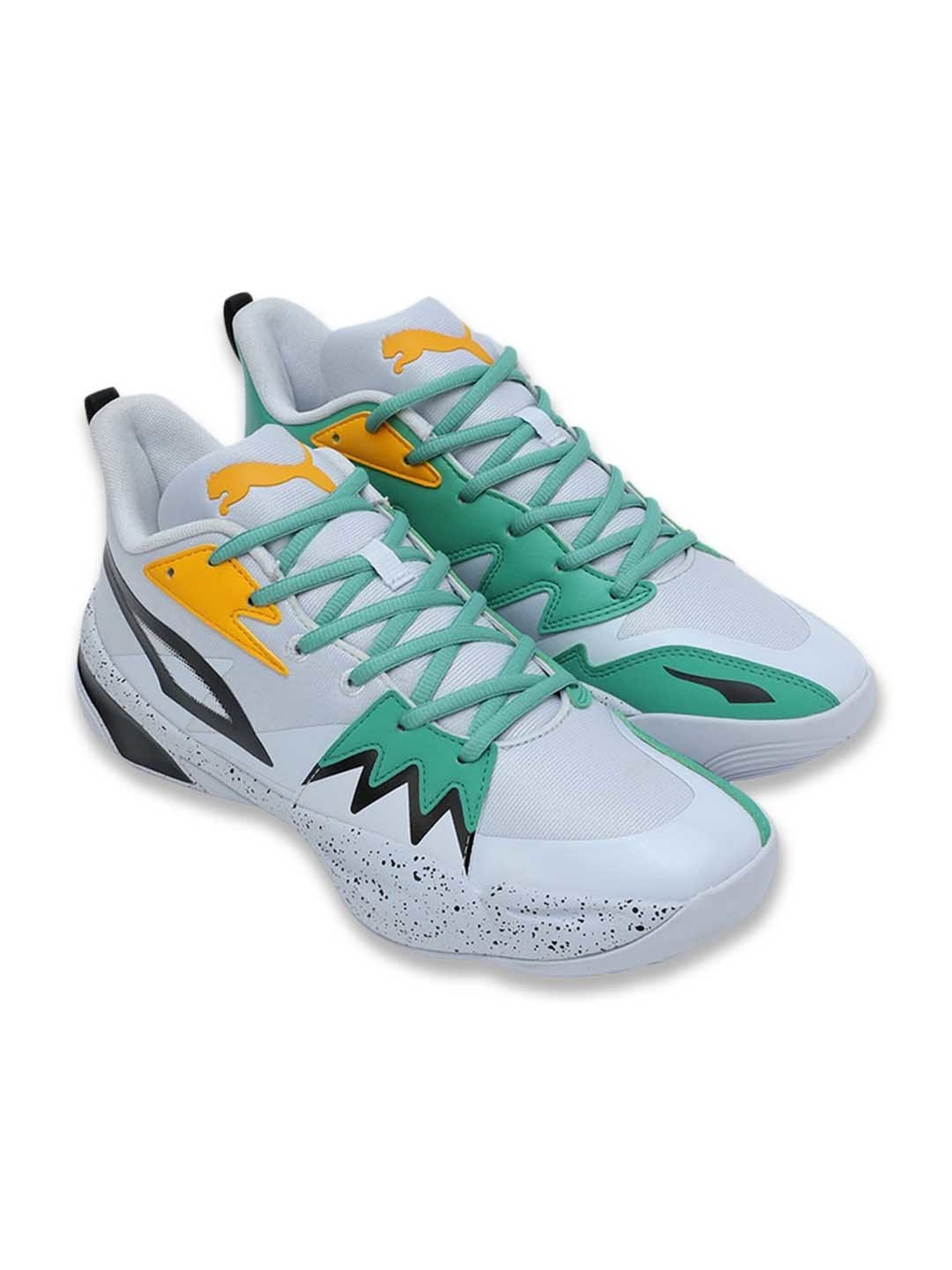Puma Men's Genetics Speckle White Basketball Shoes