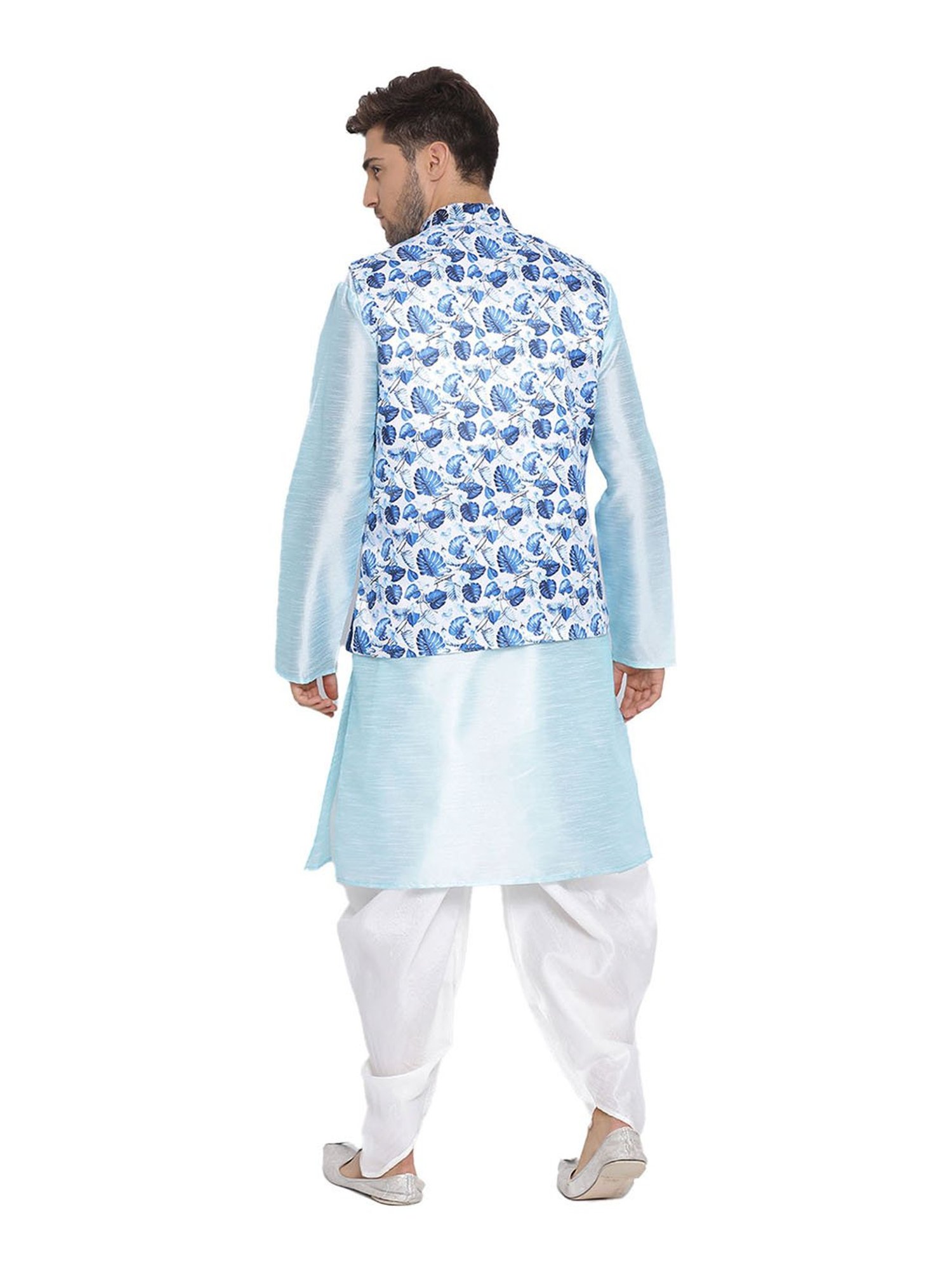 Hangup Blue & White Printed Suit