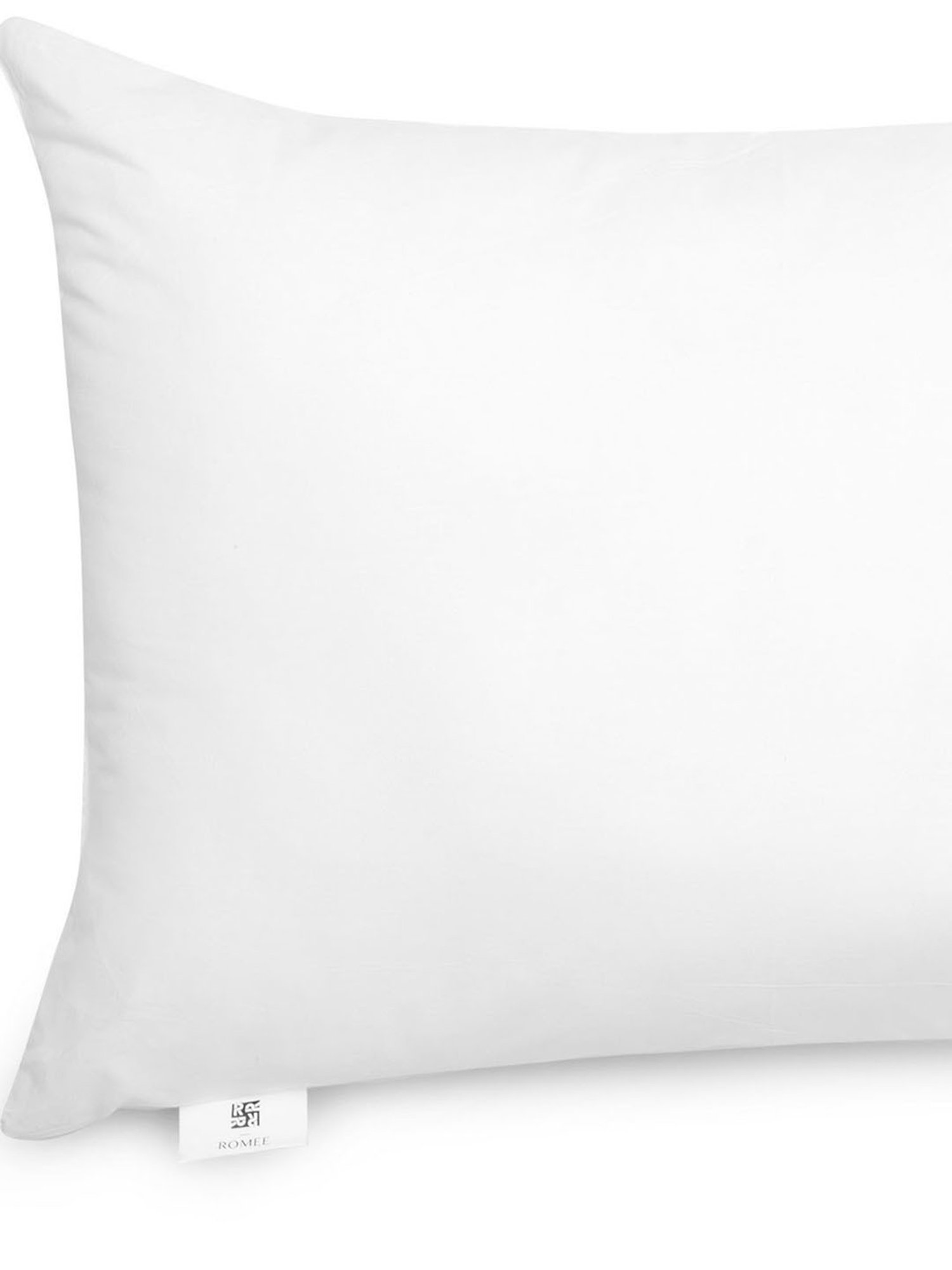 Romee White Microfibre Solid Cushions