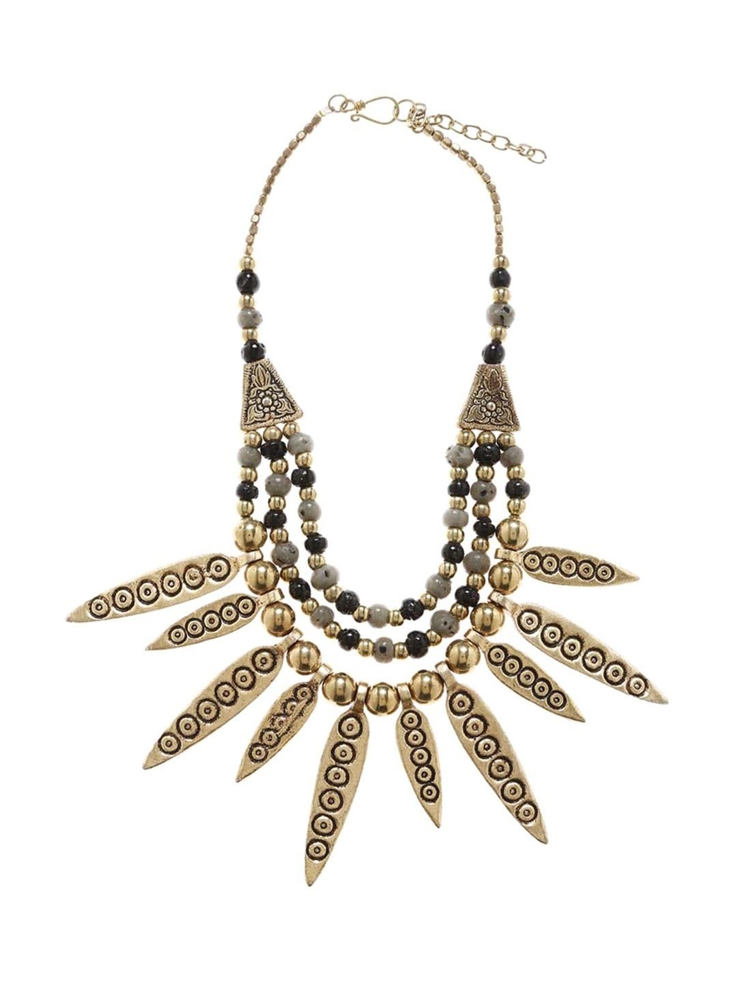 Imli Street Black & Grey Necklace