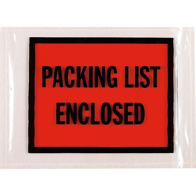 SI Products Packing List Enclosed Envelopes, Full-Face 53022