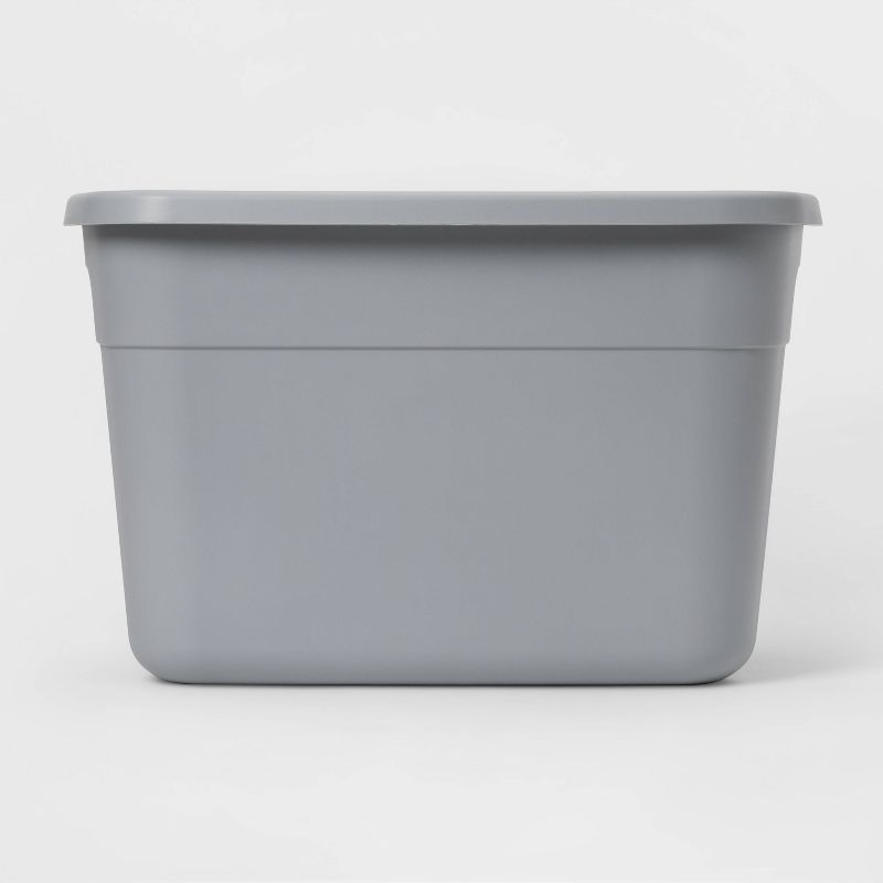 18gal Tote Cement Gray - Room Essentials™