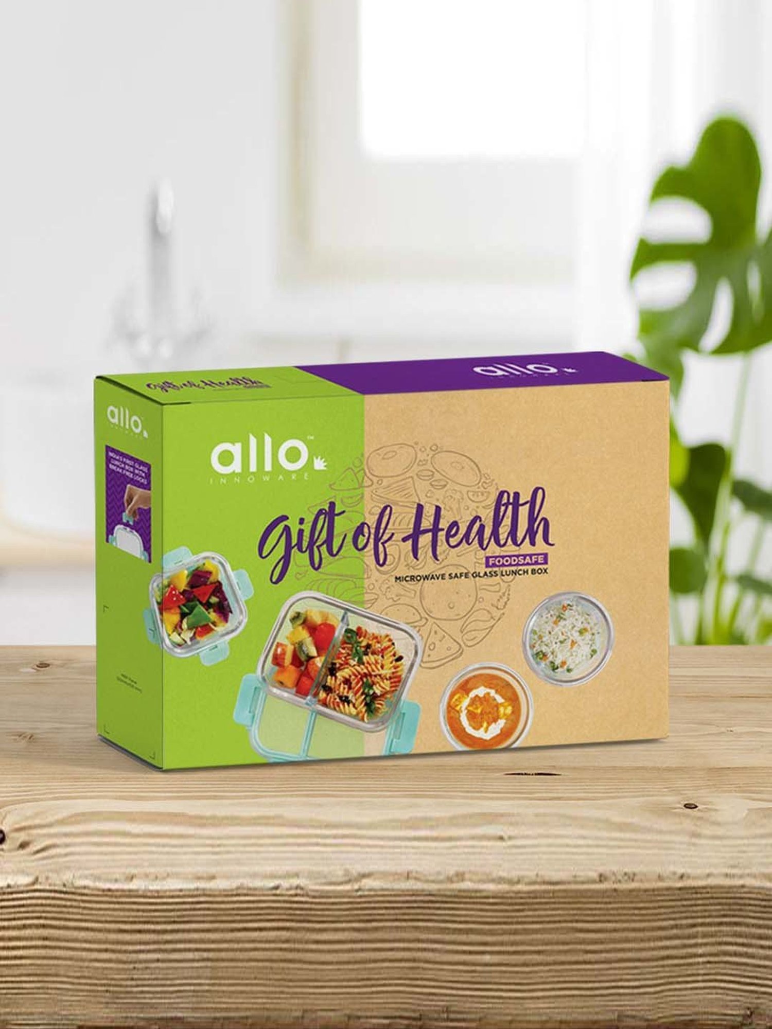 Allo Borosilicate Glass Containers with Lids Microwave Safe Container for Glass Storage Containers