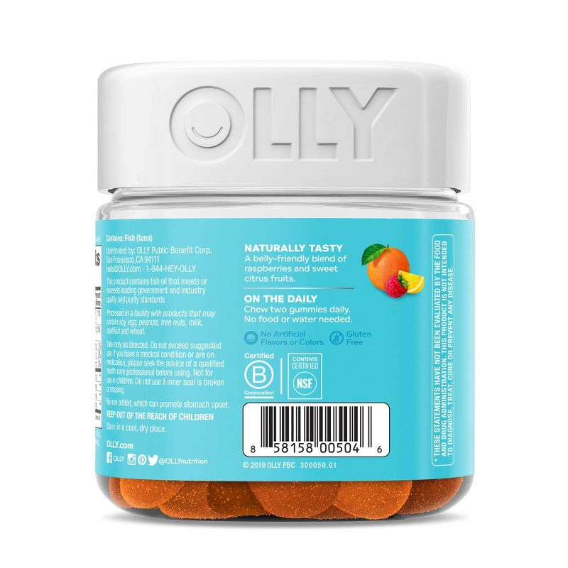 OLLY Essential Prenatal Multivitamin Vibrant Dietary Supplement Gummies - Citrus Berry - 60ct
