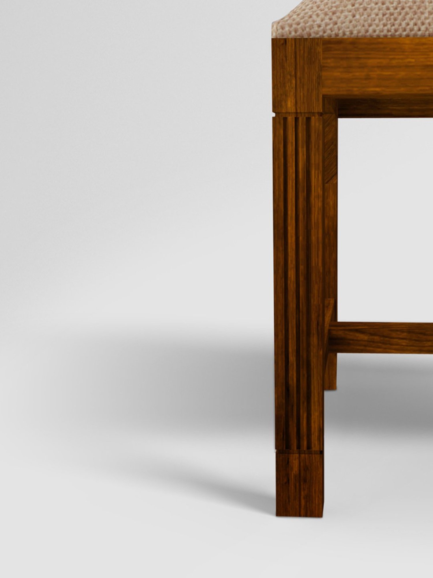 Durian Elanor Modern Brown & Beige Premium Leatherette Dining Chair