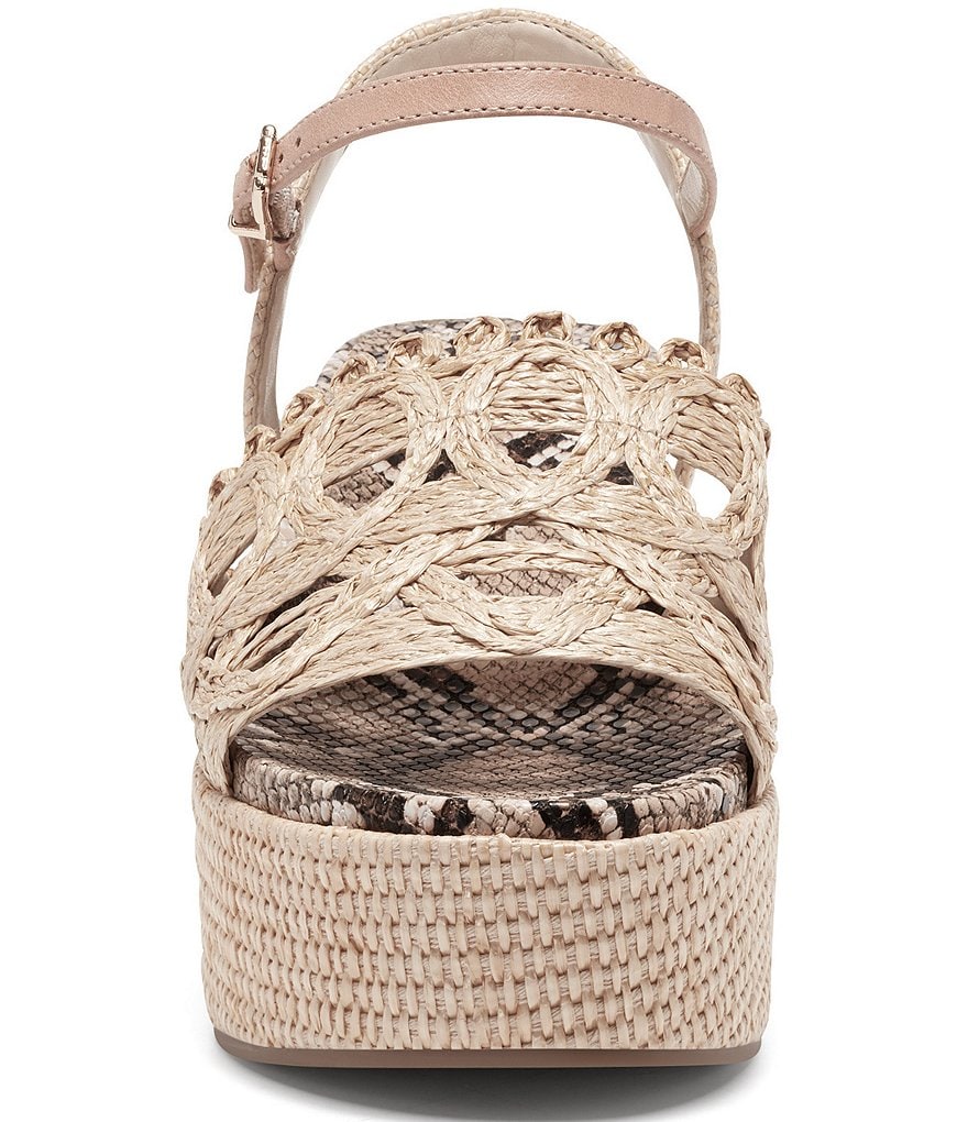 Jessica Simpson Camilia Raffia Platform Wedges