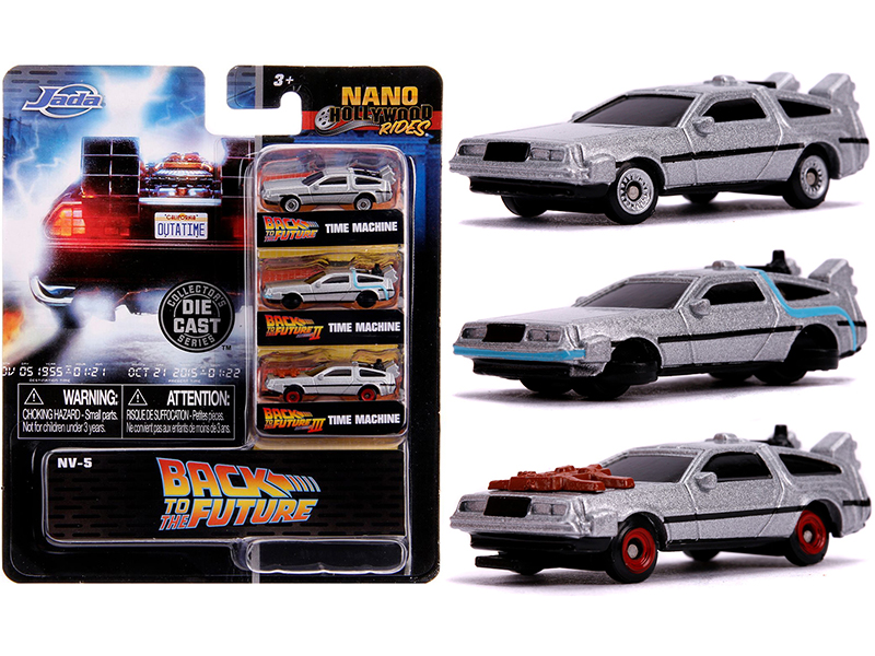 DMC DeLorean Time Machine with Doc Brown Figure "Back to the Future" (1985) Movie Diecast Model Car by Corgi
