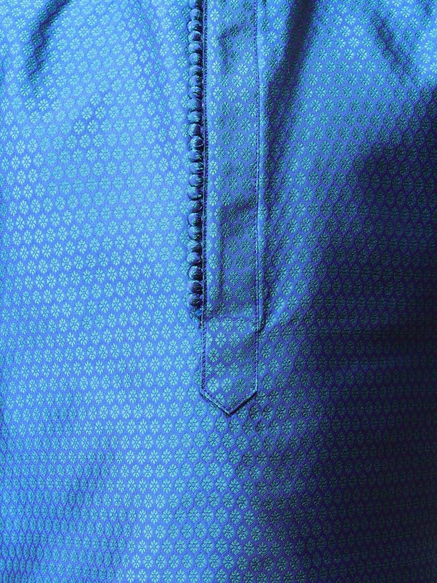 TABARD Kids Blue Printed Kurta Set