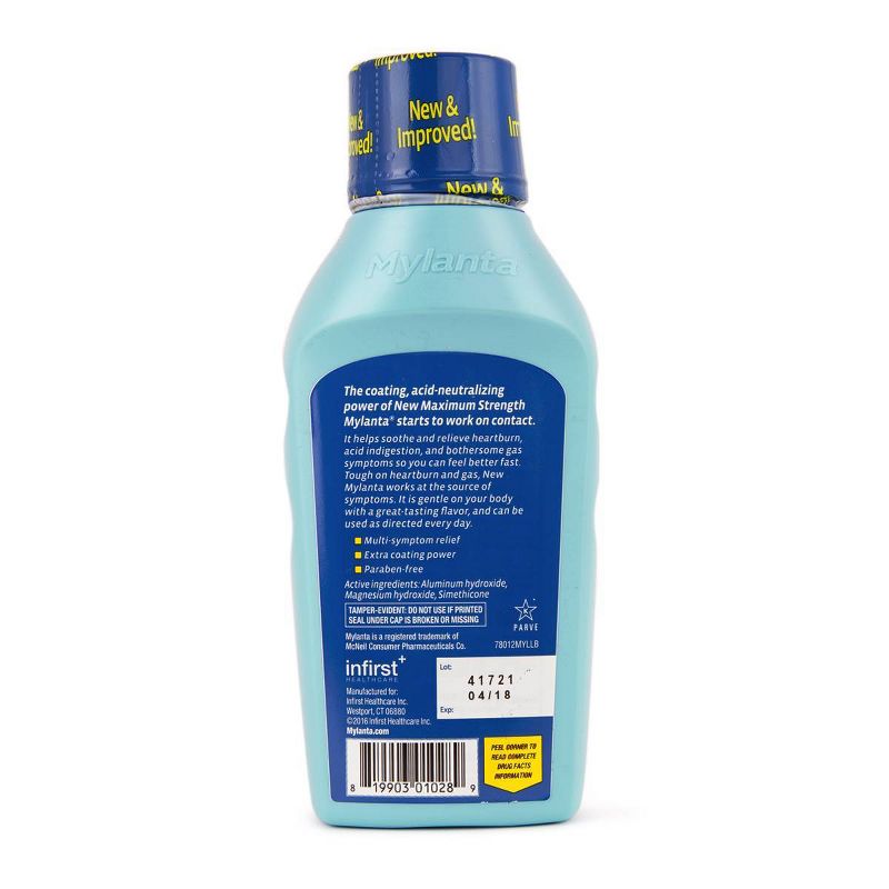 Mylanta Maximum Strength Liquid - Classic Flavor - 12oz