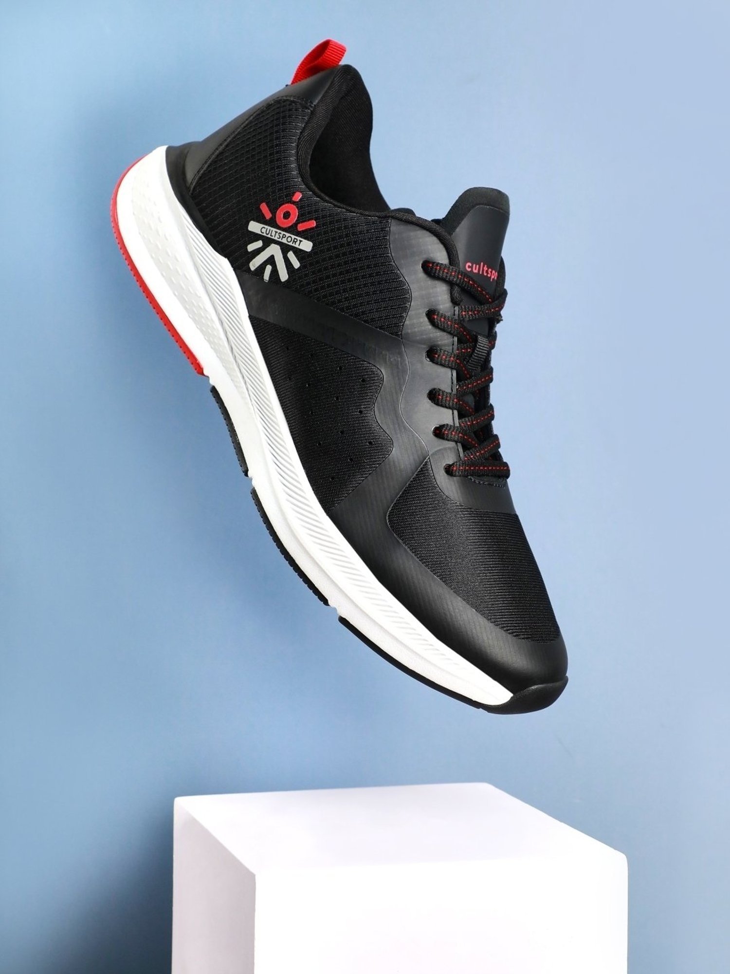 Cultsport Men's Speedster Black Running Shoes